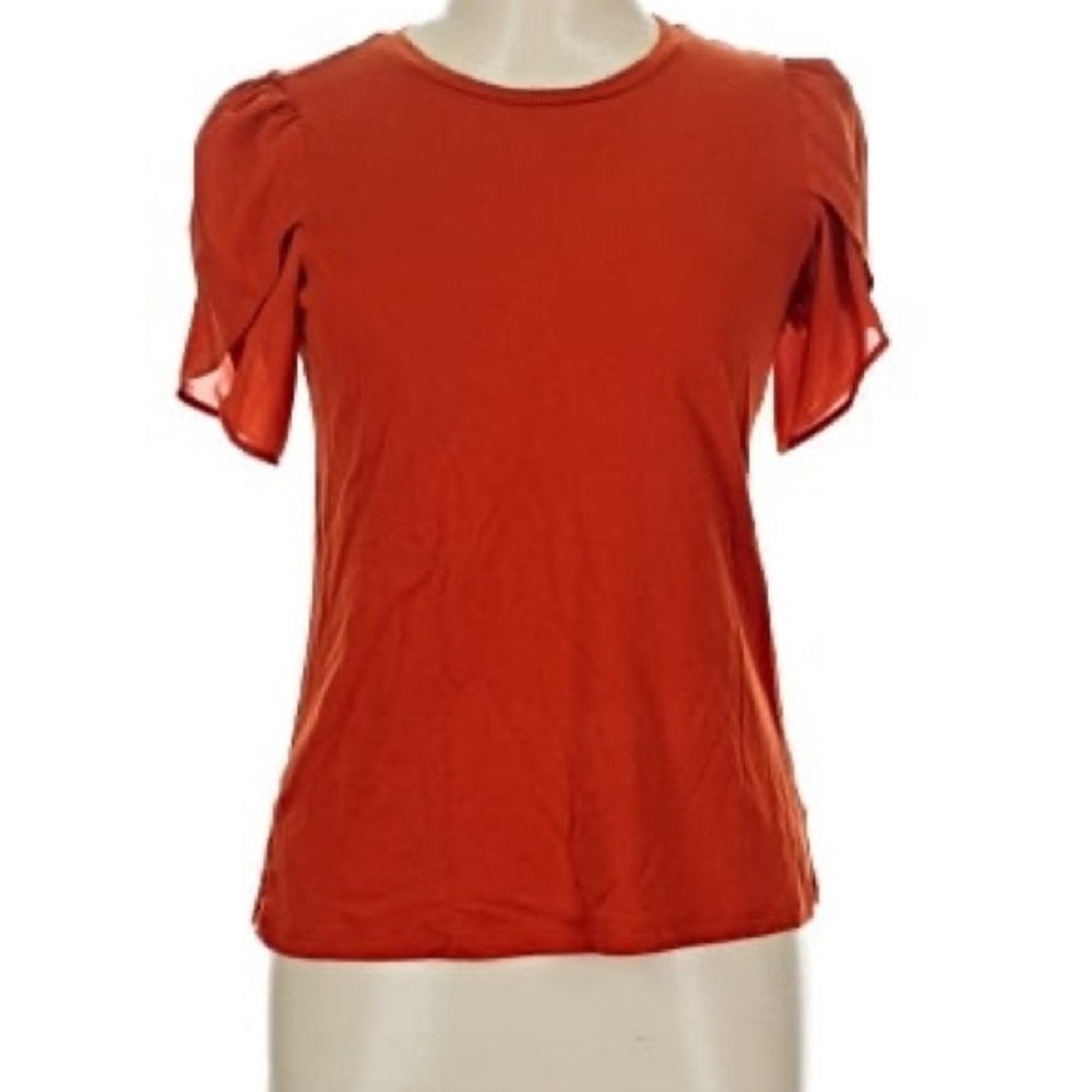 Michael Kors Women's Orange Short Sleeve Top